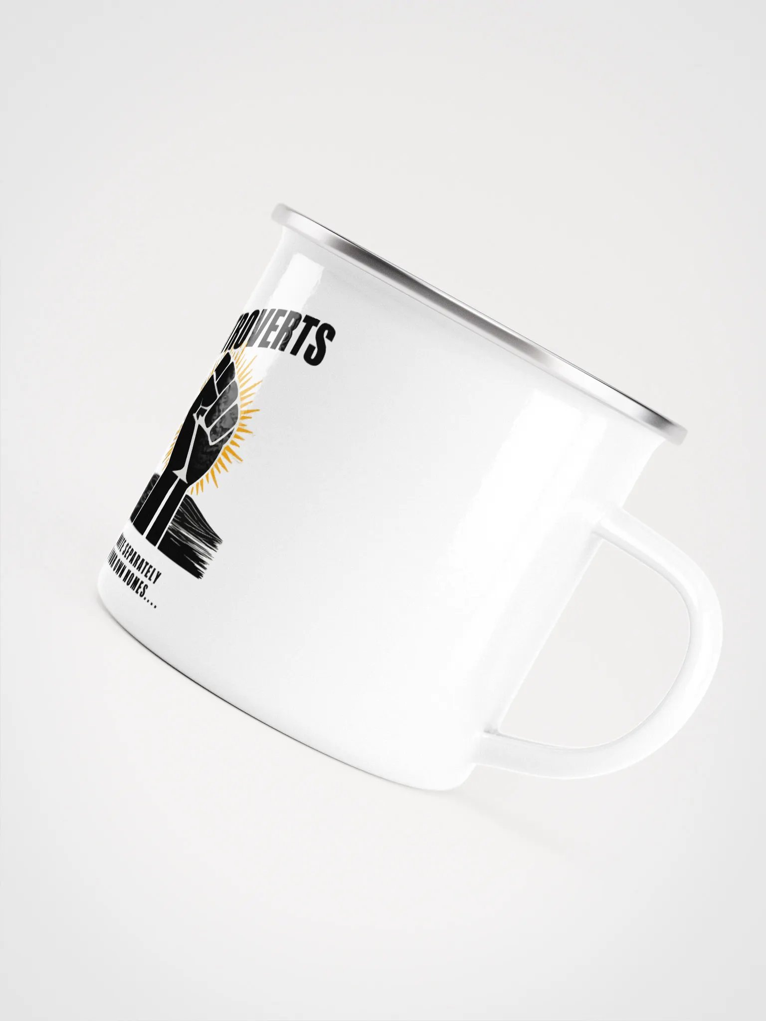 Introverts Unite Enamel Mug product image (5)