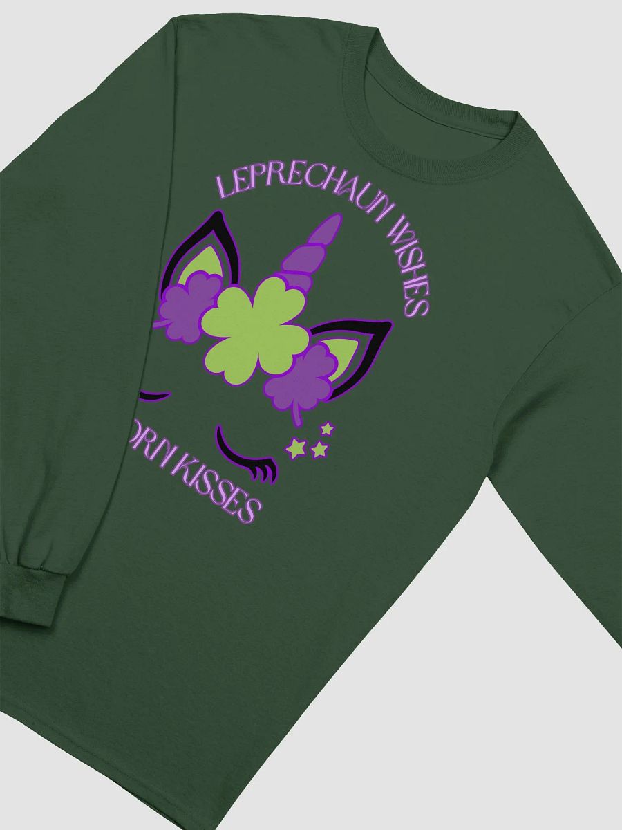 Leprechaun Wishes & Unicorn Kisses Long Sleeve Tee product image (30)