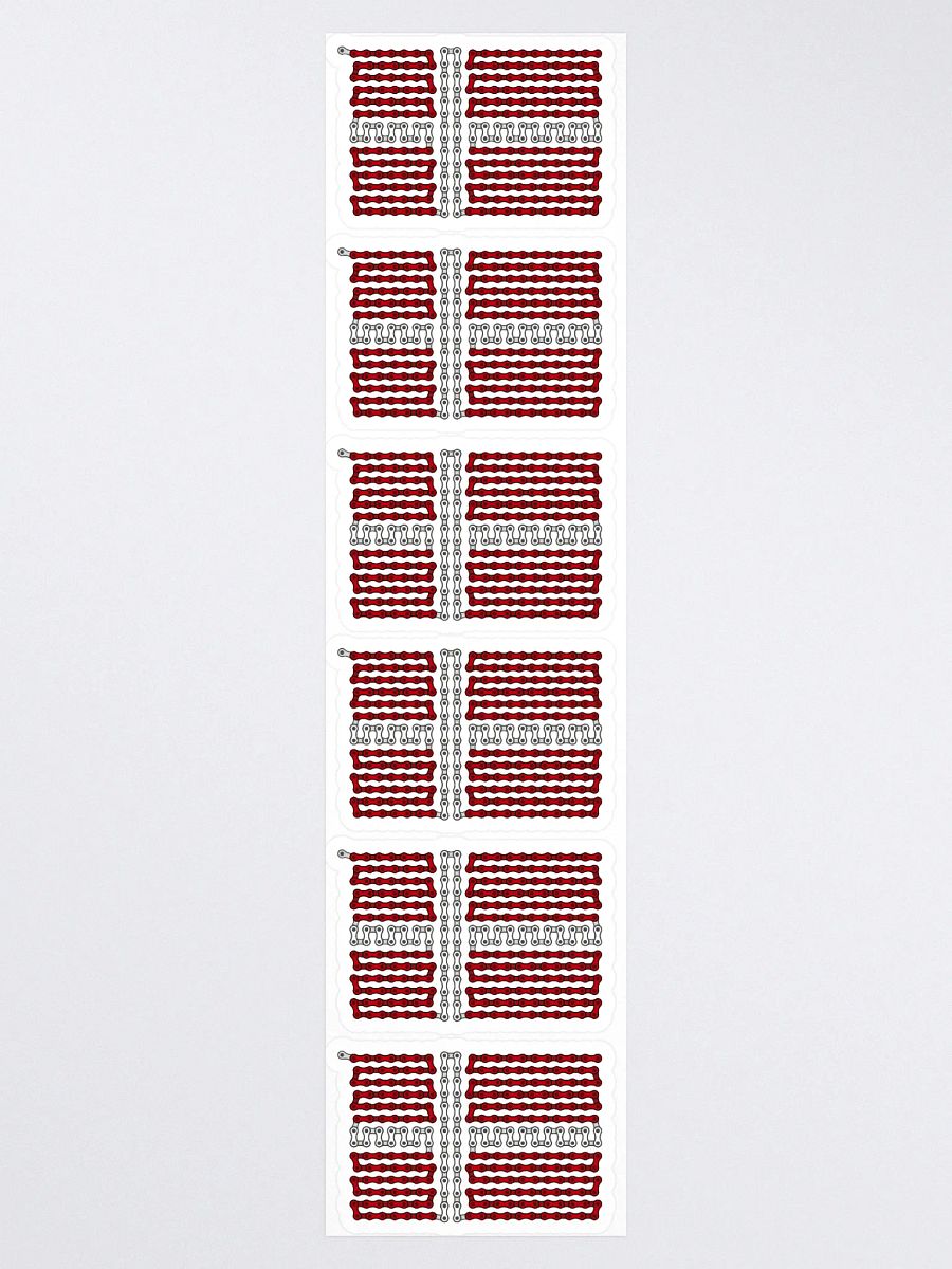 Denmark Bike Chain Flag Sticker 6 Pack product image (3)