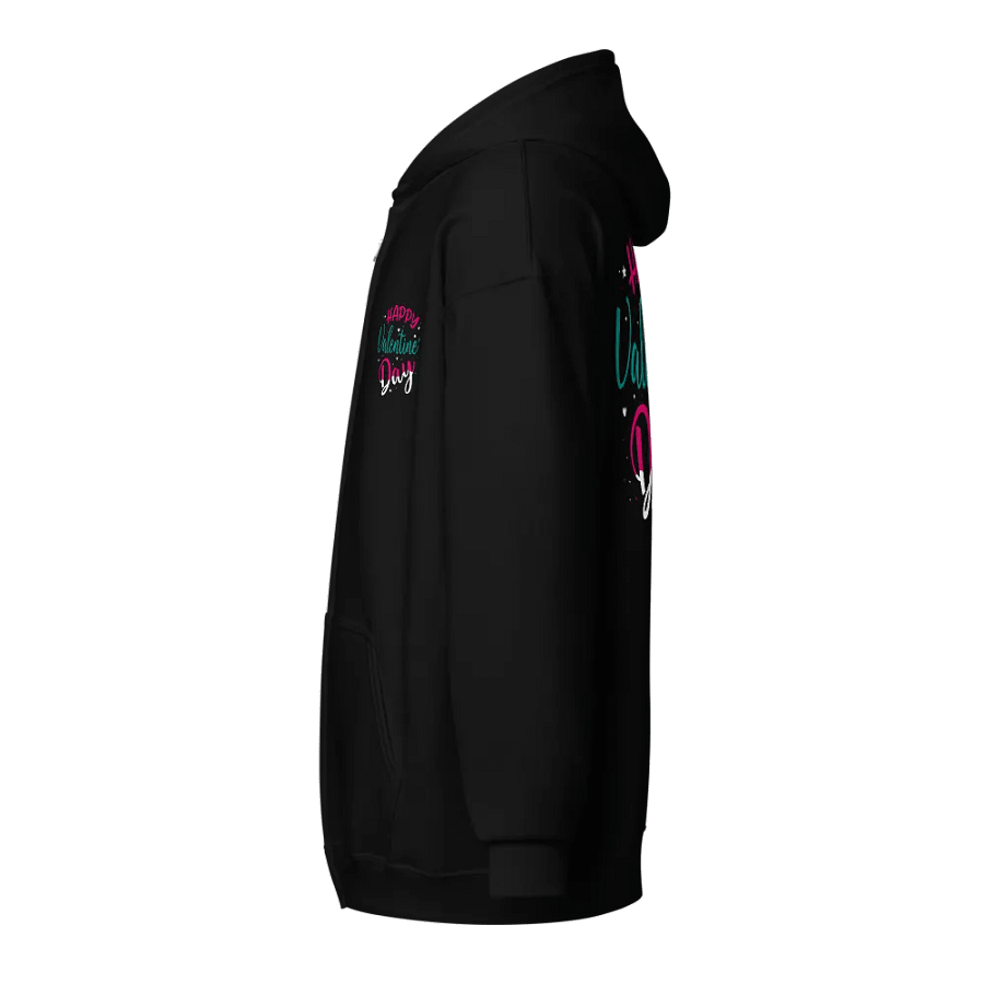 Happy Valentine's Day Zip Up Hoodie (Front & Back) product image (4)