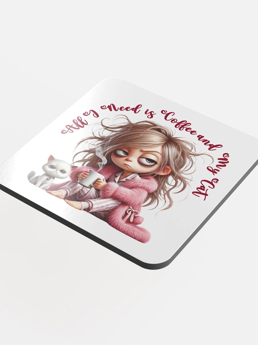 Coffee and Cat Cork Coaster product image (4)