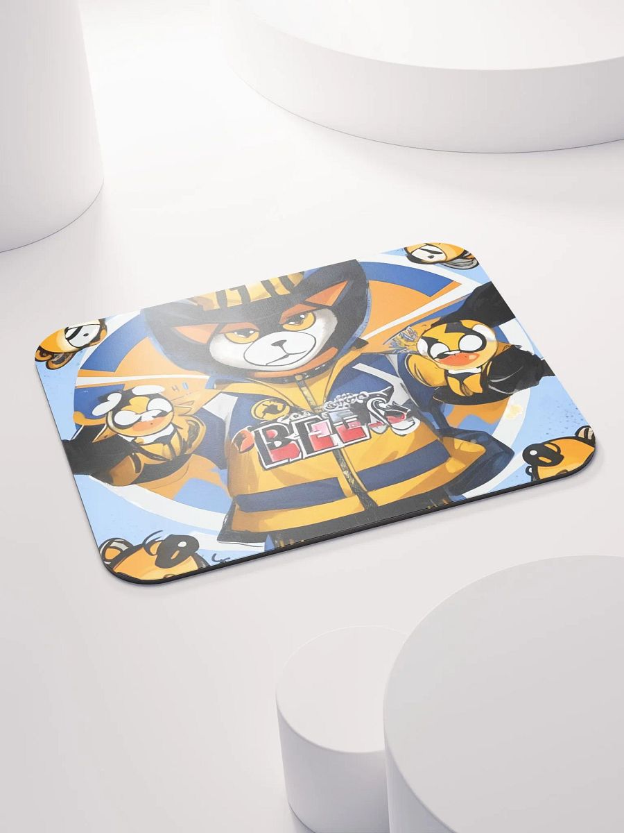 Buzzing Raccoon Sports Mouse Pad product image (4)