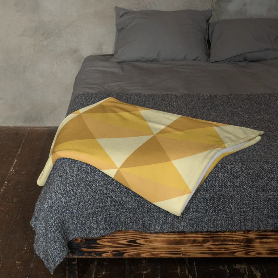 Throw Blanket 💛 I will focus my energy on what's good for me (127 × 153 cm) product image (11)