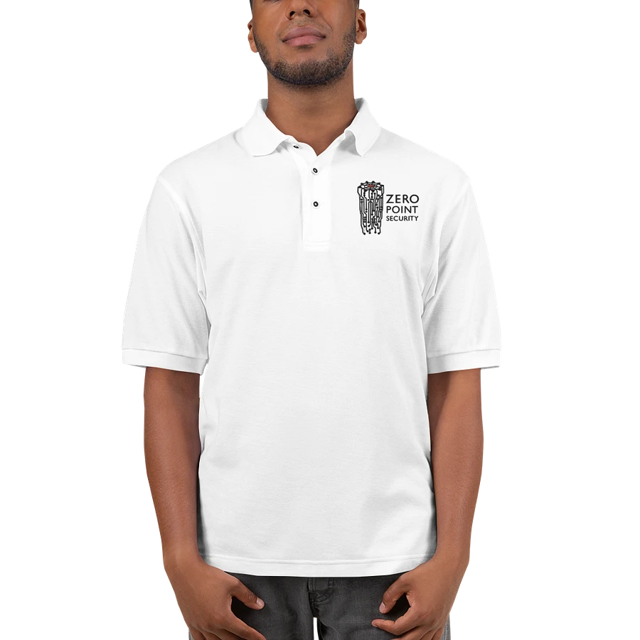 Zero-Point Polo Shirt (White) product image (5)