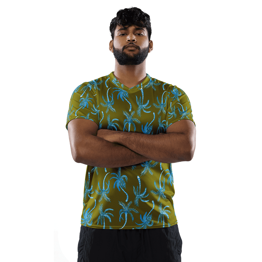 Neon Palmtree | Recycled Unisex Sports Jersey product image (7)