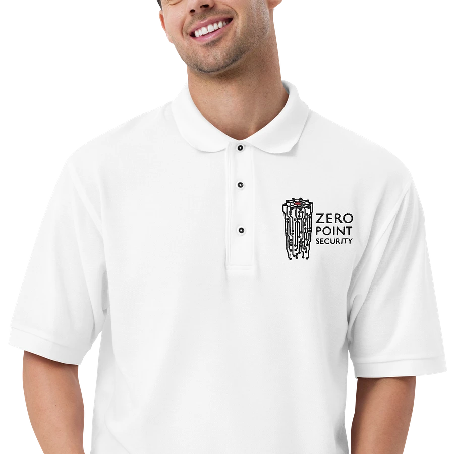 Zero-Point Polo Shirt (White) product image (11)