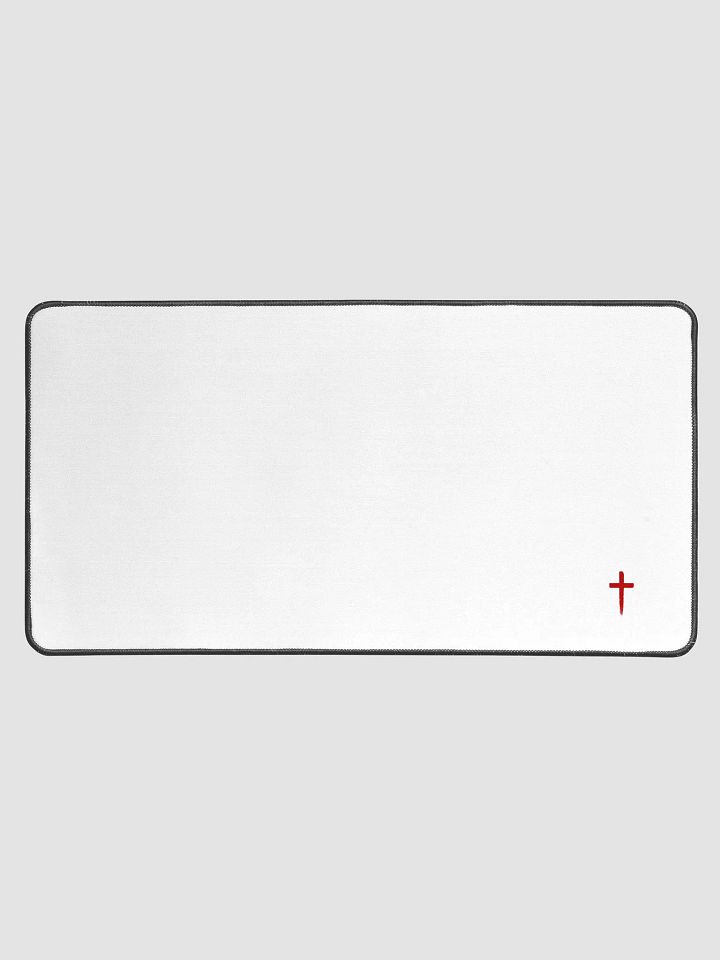 Chaos Red Blood of Christ Cross Desk Mat product image (1)