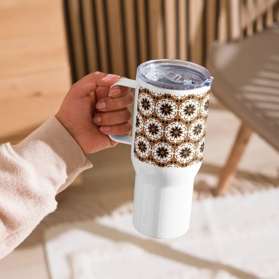 Vintage Floral Symphony 25 oz Travel Mug product image (12)