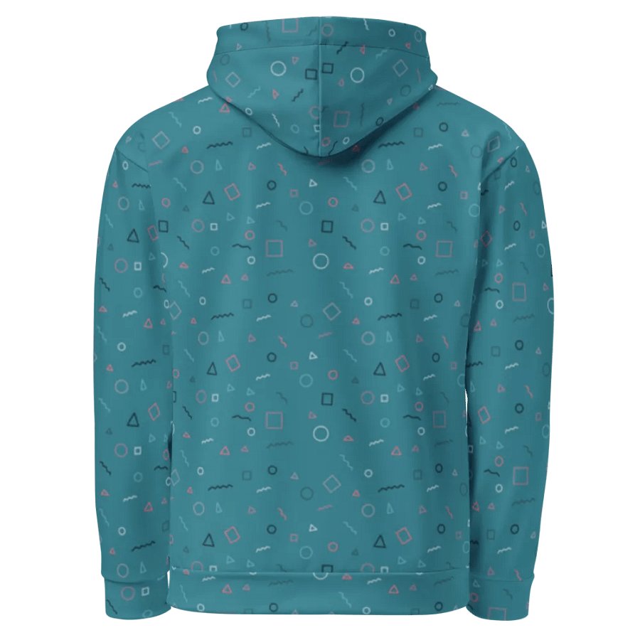 Turquoise Shapes Hoodie product image (3)