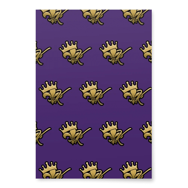 Kreole King Wrapping Paper (Purple) product image (1)