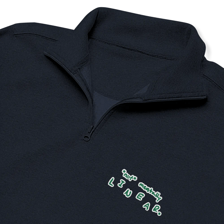 *not* mentally linear. (kelly bubble design) embroidered quarter zip product image (11)
