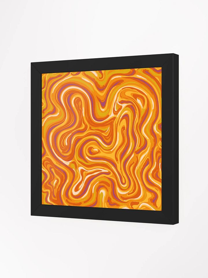 Swirling Sunset Framed Abstract Poster - Stone No. 6 product image (26)
