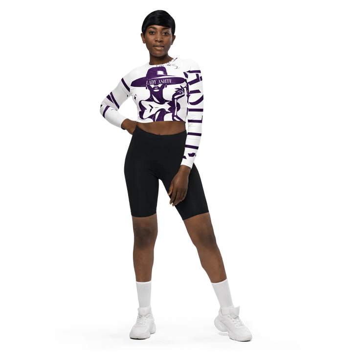 Symmetric Elegance Long Sleeve Crop Top product image (1)
