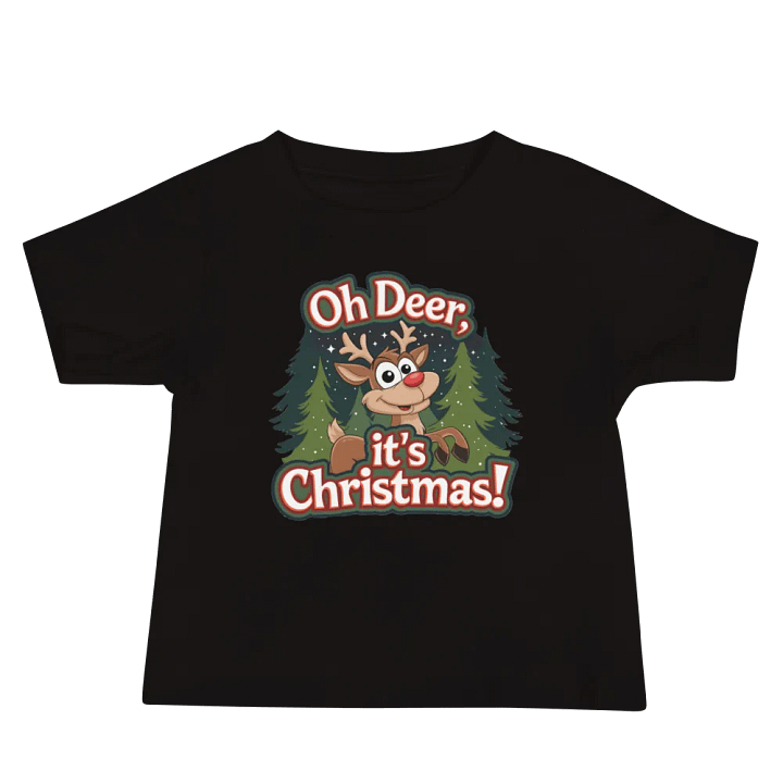 Oh Deer Christmas Baby Tee product image (5)