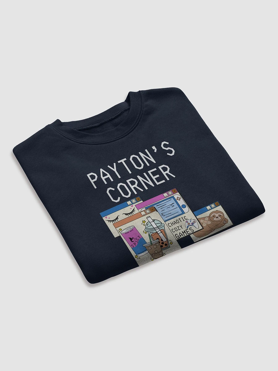 Payton's Virtual Corner Cropped Sweatshirt - WhiteText product image (39)