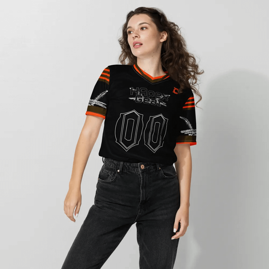 Uncle Buck - Black - Recycled Unisex Sports Jersey - Black HApex Gear Black Logo product image (8)