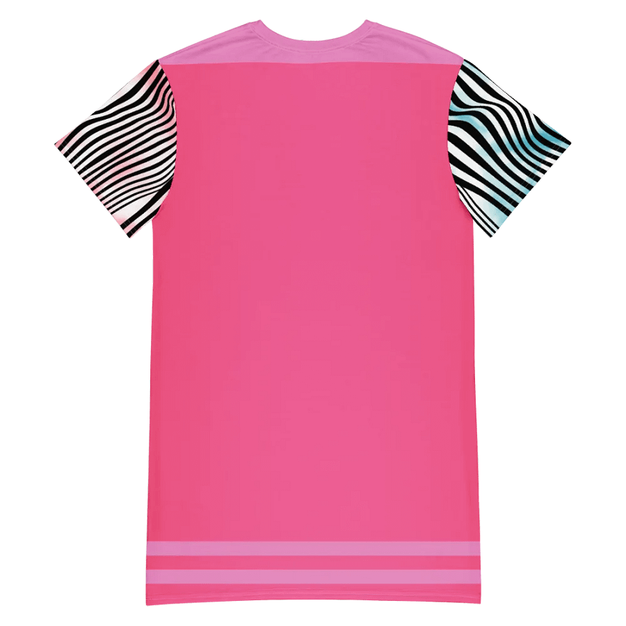 "Cutie Pie" Pink Stripe T-Shirt Dress product image (9)
