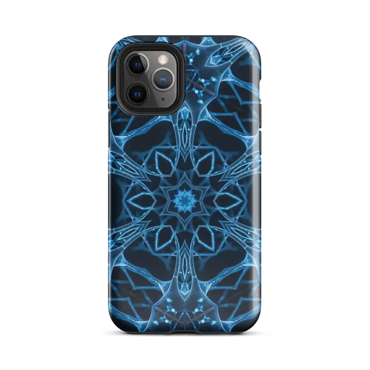 Tough Phone Case for iPhone® - Abstract Geometric Neural Network Closeup product image (2)