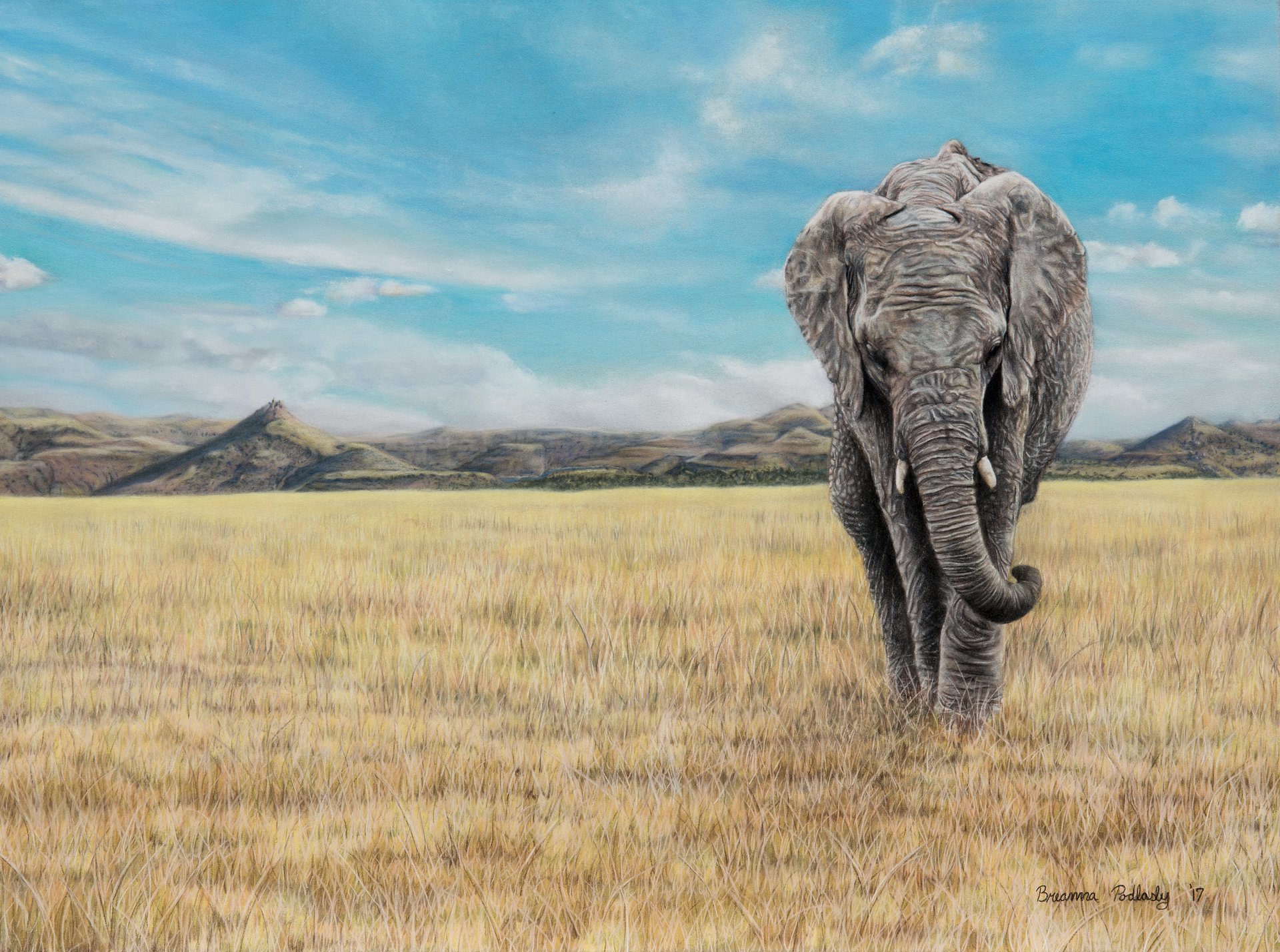 Grace ~ Original Framed Pastel artwork product image (2)