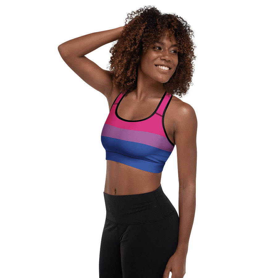 Bisexual Pride Flag Padded Sports Bra product image (5)
