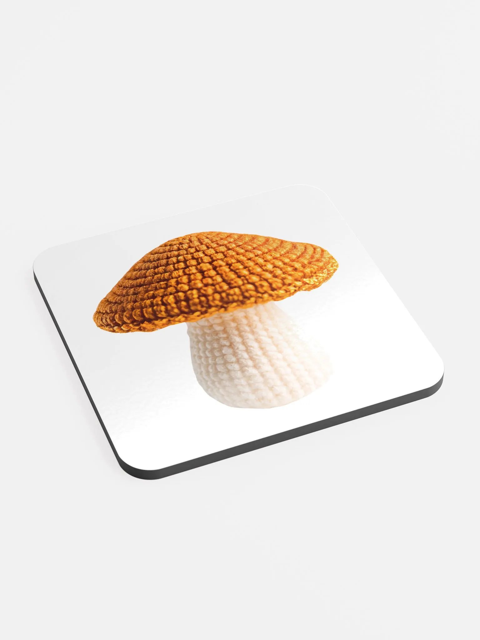 CozyAvocado Glossed Cork Coaster Mushroom #1 product image (2)