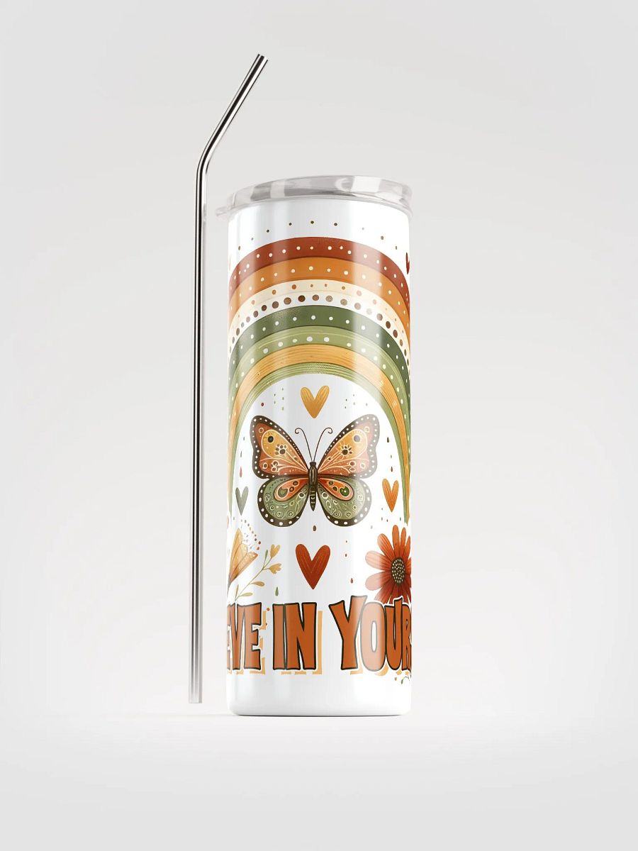 Whimsical Rainbow Butterfly Tumbler product image (1)