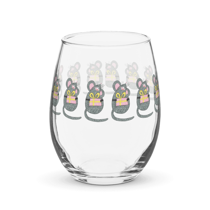 Present mouse Stemless Wine Glass product image (1)