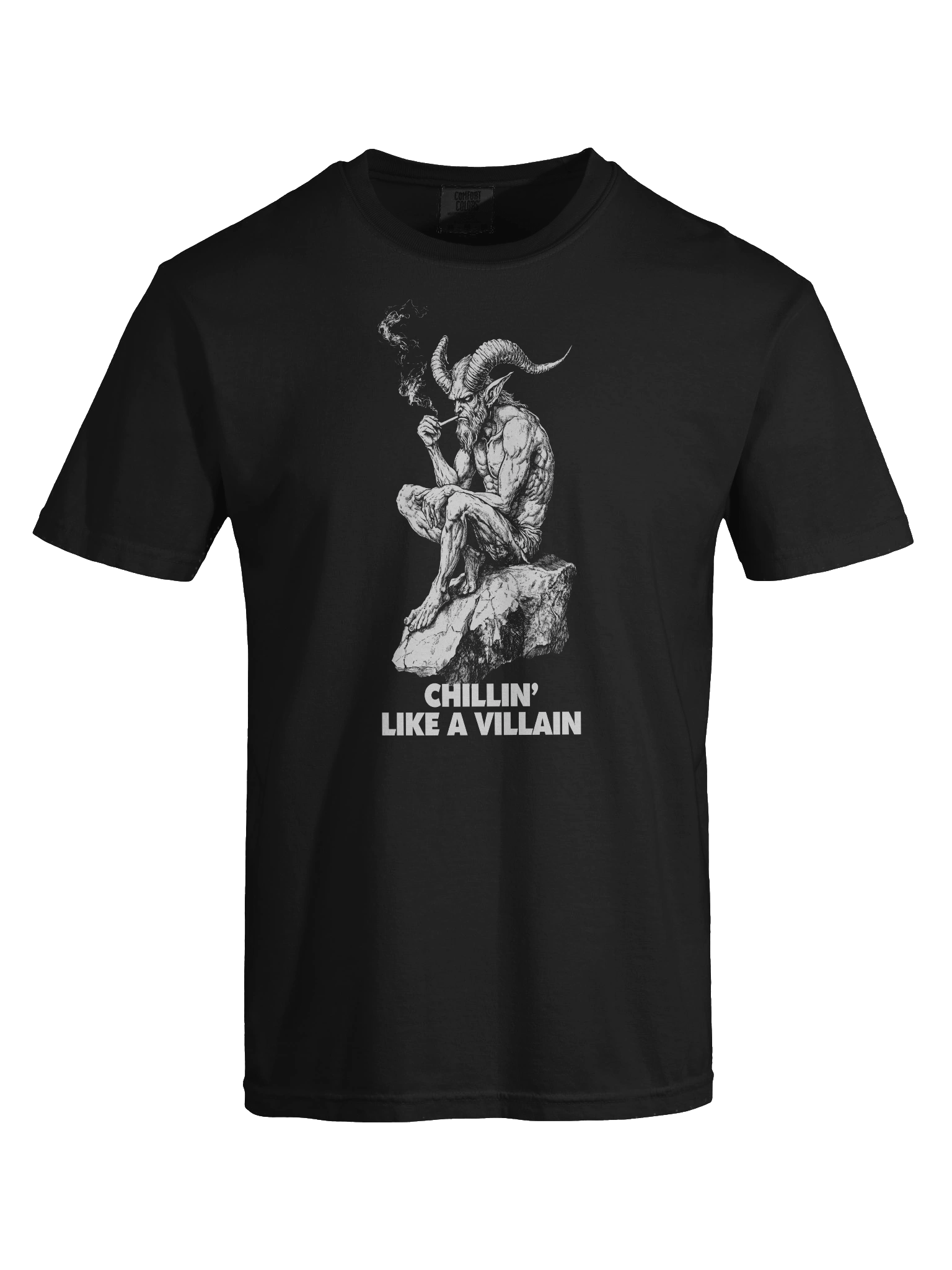 Chillin' Like A Villain - Smoking Devil Demon Satan T-Shirt product image (7)