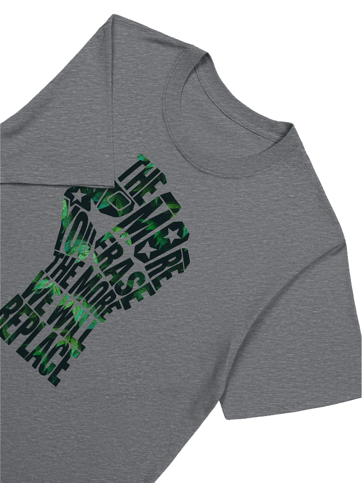 THE MORE YOU ERASE FIST Graphic T-Shirt Forest on White product image (1)