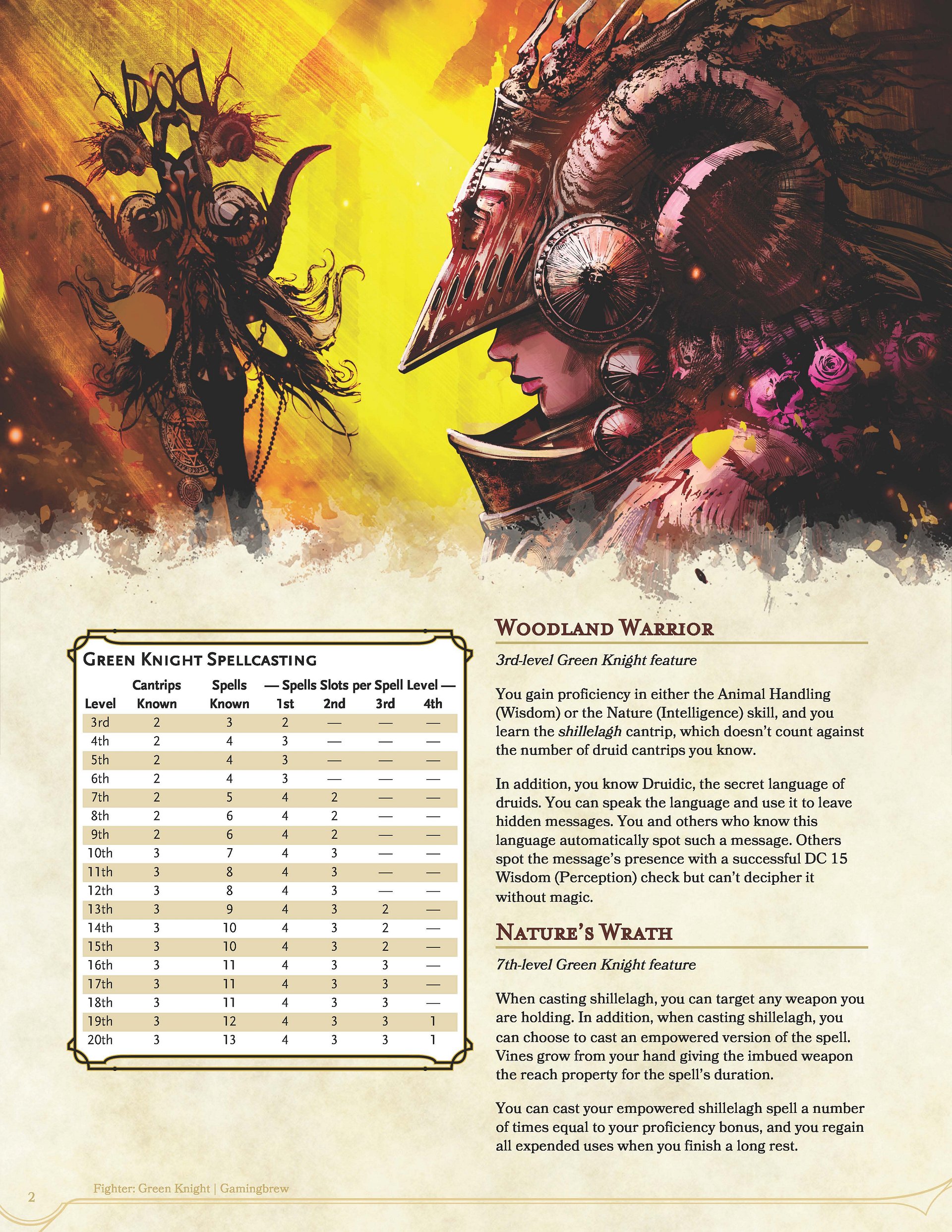 Green Knight | 5E Fighter Subclass product image (3)