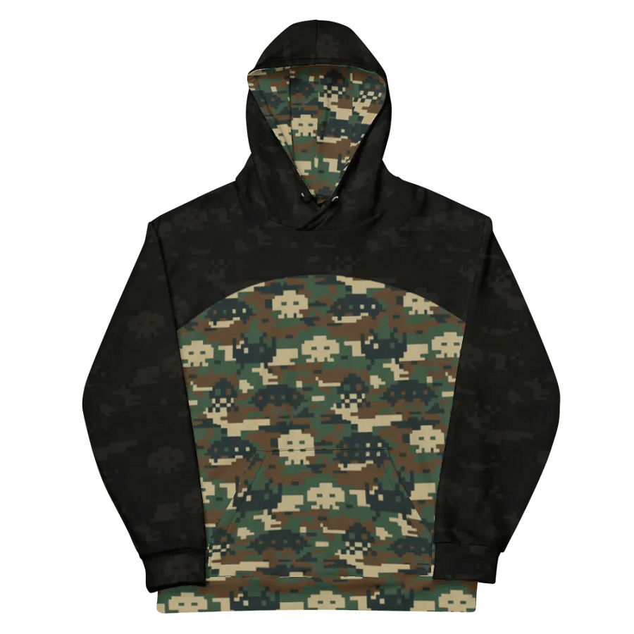 Space Invaders Camo Unisex Hoodie (Obsidian) product image (11)