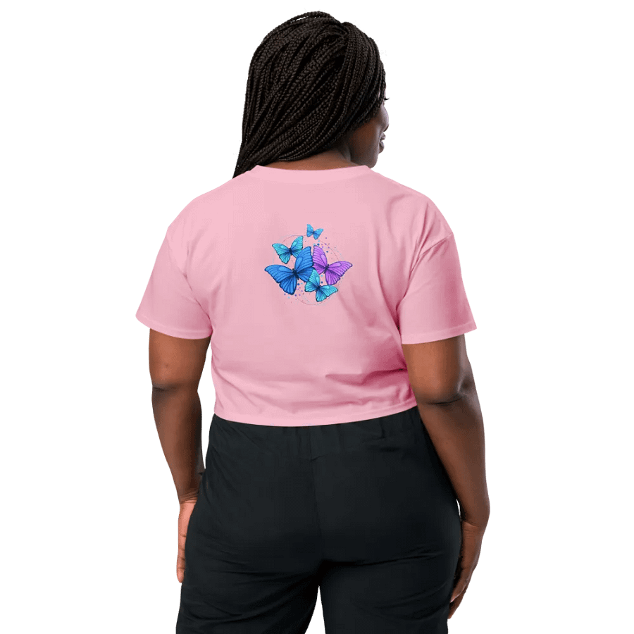 Butterfly: Womens crop t-shirt product image (2)