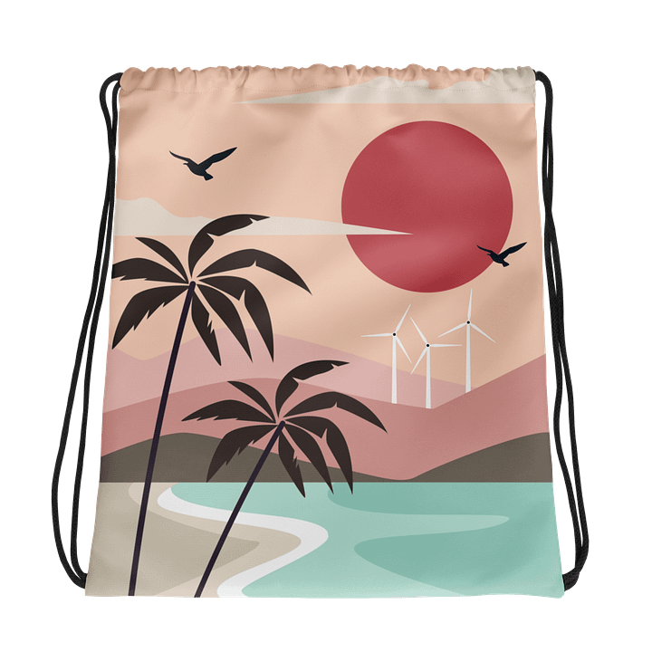 Tropical Breeze Drawstring Bag product image (1)
