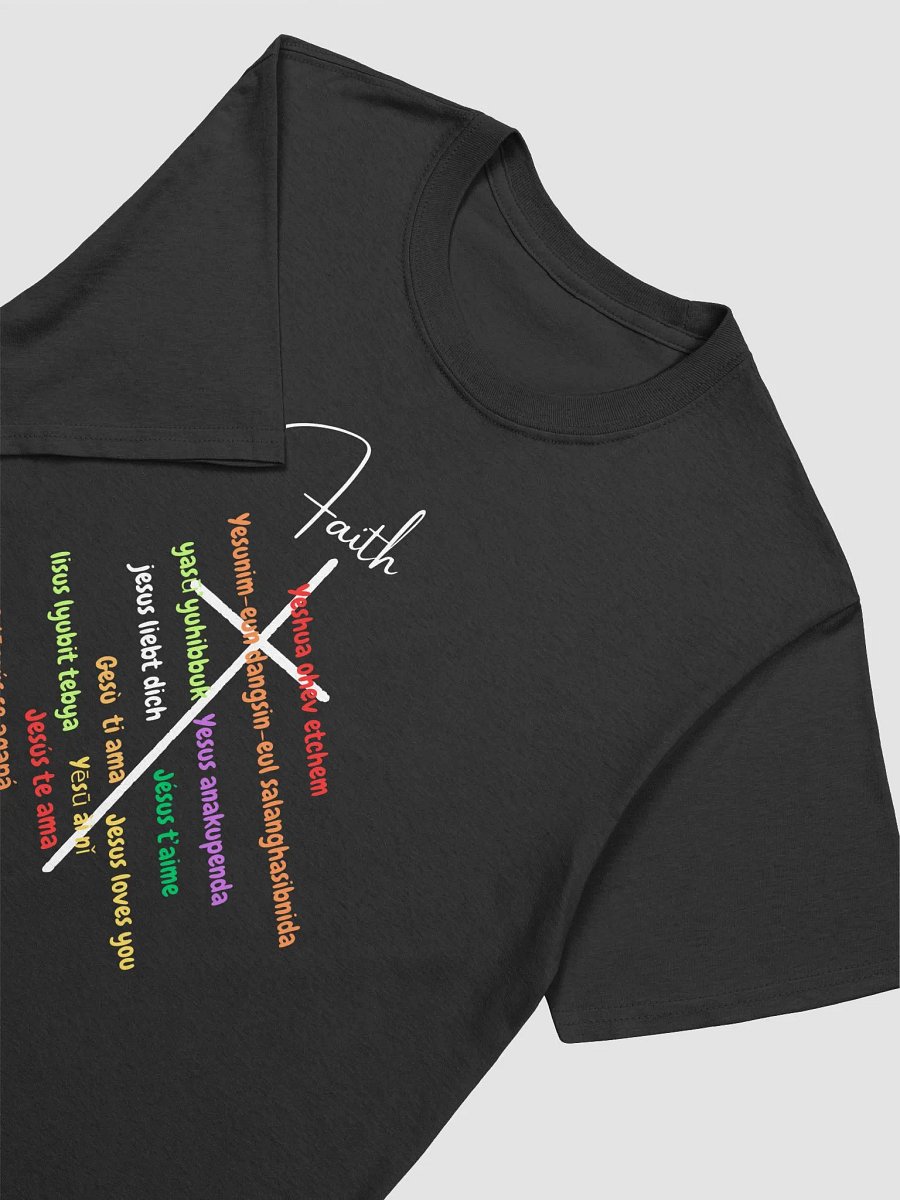 Multilingual Faith Cross Unisex T-Shirt product image (3)