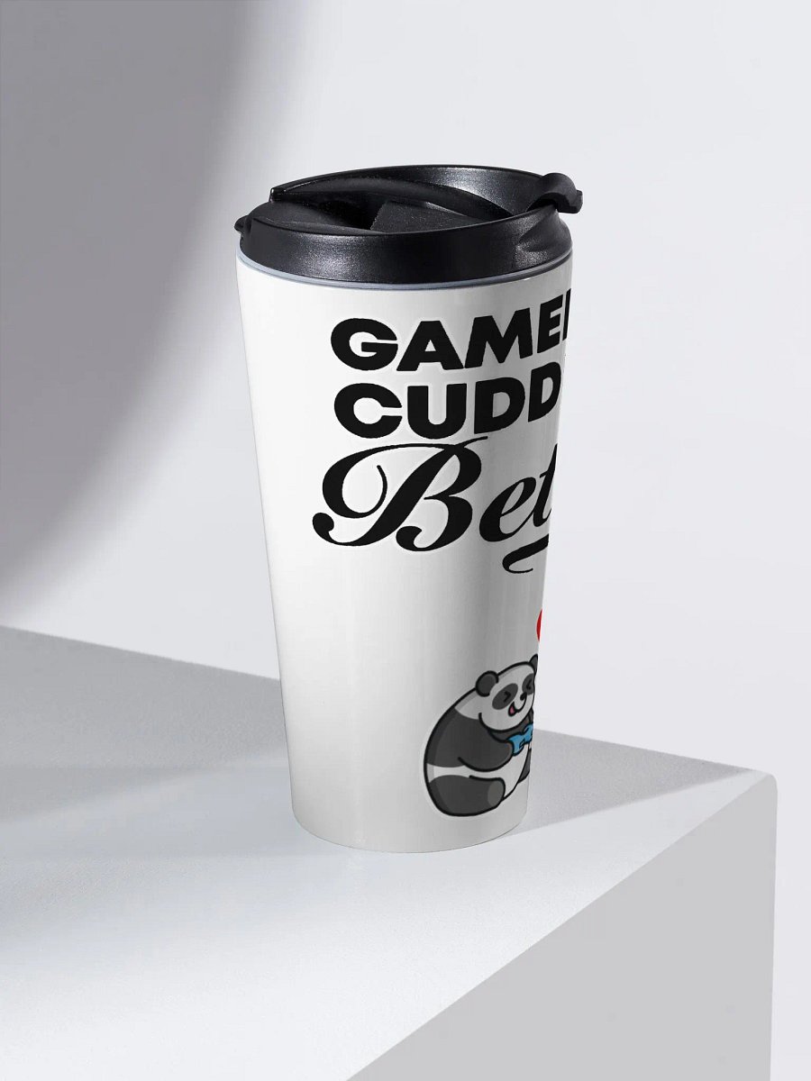 Gamers Cuddle Better Travel Mug product image (2)
