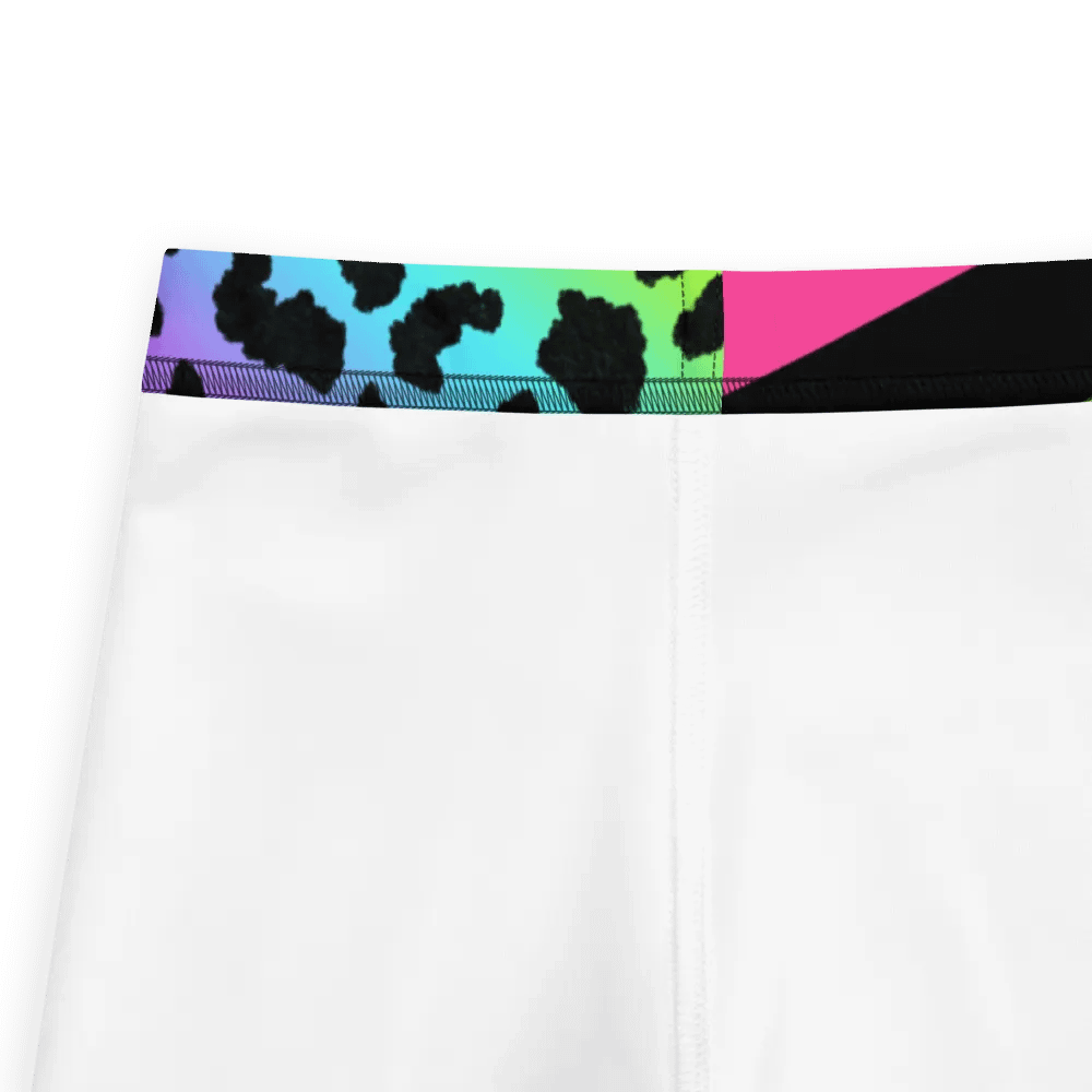 Colorful Spring Leggings for Girls with Leopard print and stripes product image (4)