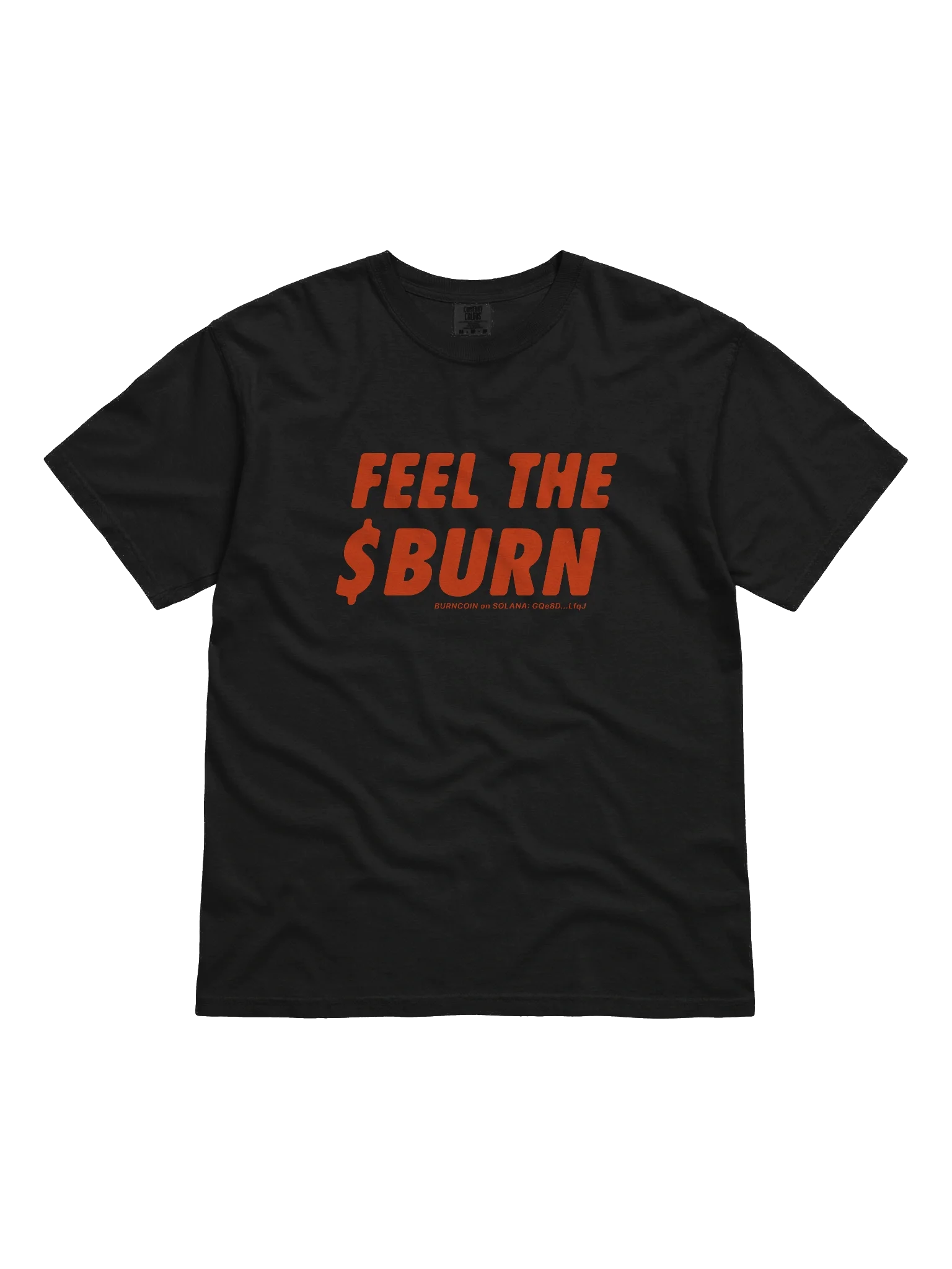 Feel The BURN T-shirt - Red on Dark product image (2)