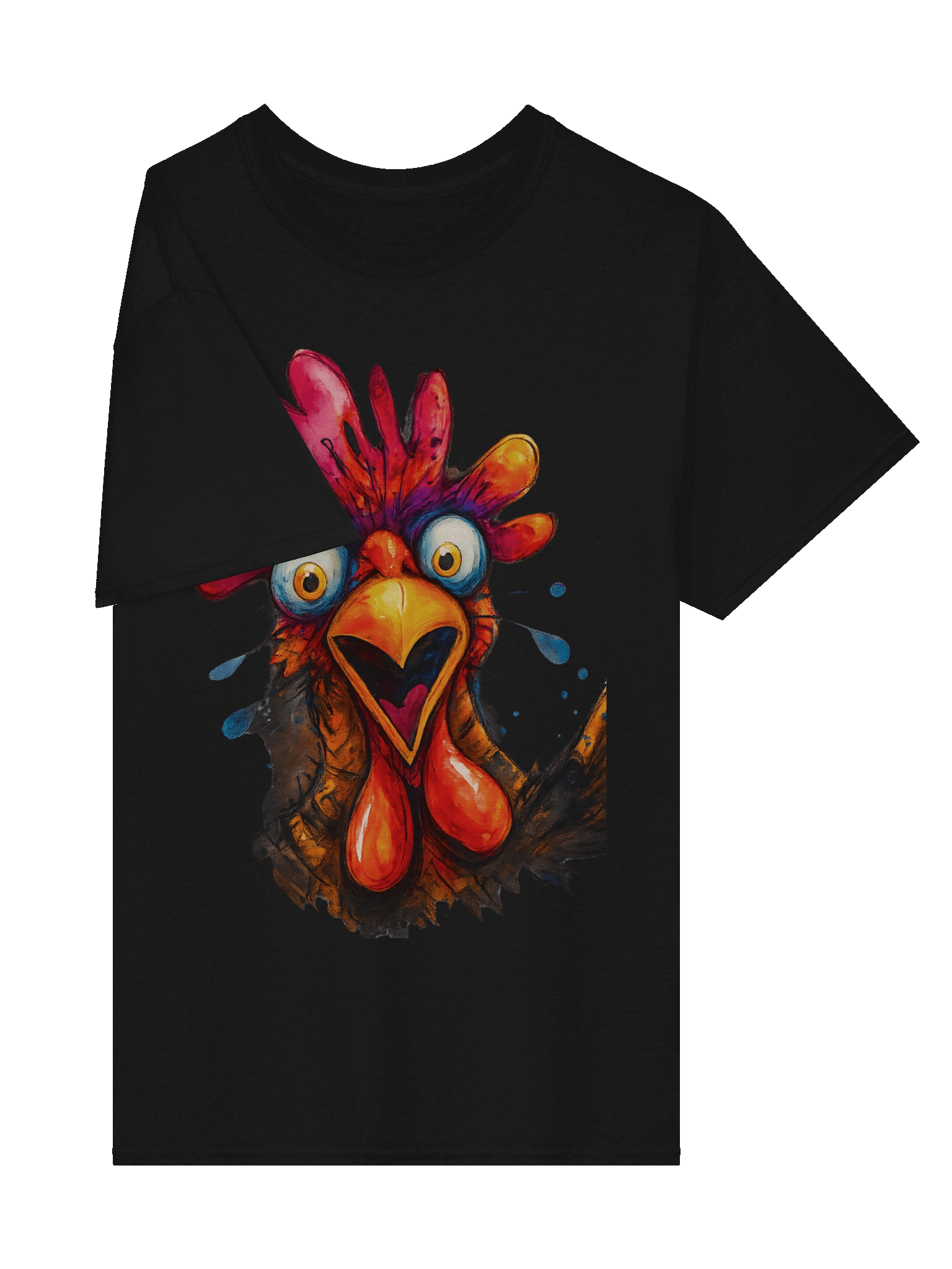 Vibrant Rooster Surprise T-Shirt product image (32)
