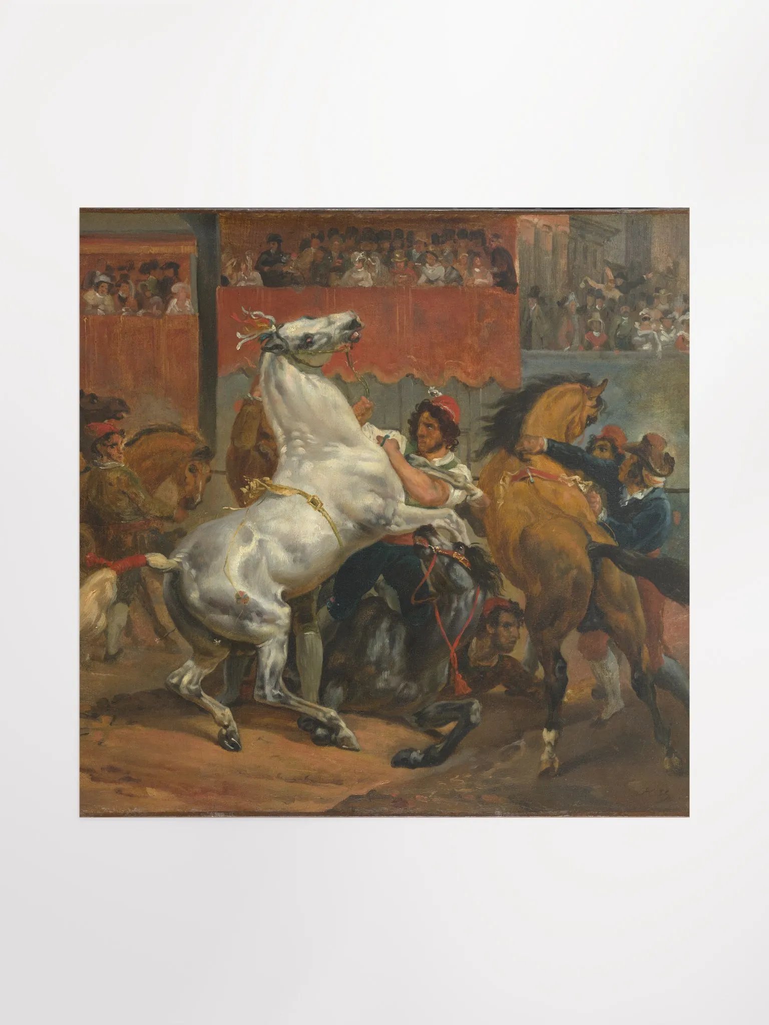 Copy of The Start of the Race of the Riderless Horses By Horace Vernet French 1820/Enhanced Matte Paper Poster (in) by Allcolor product image (1)