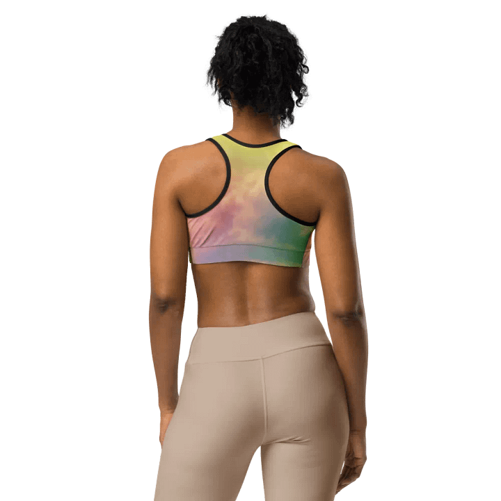 Blur cloud rainbow Design Sports Bra - V12 product image (1)