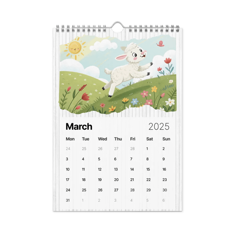 ADORABLE ANIMALS WALL CALENDAR 2025 product image (9)
