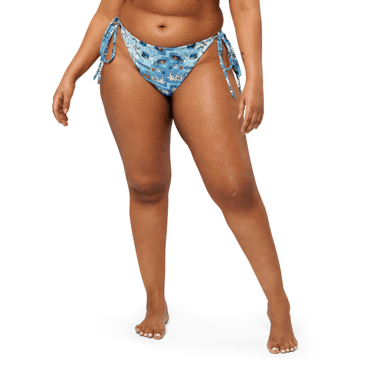 Sea style Dalmacija summer (photoshop by Dina R.) - Recycled String Bikini Bottom product image (1)