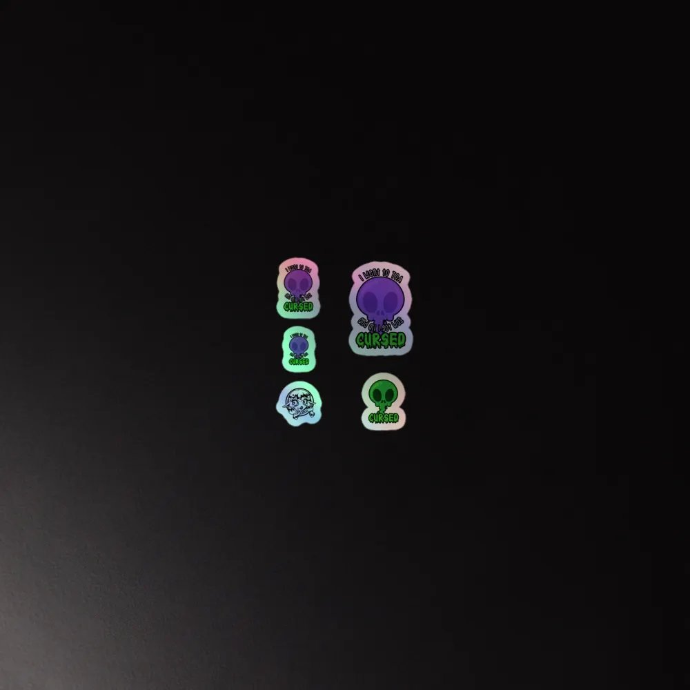 All I Got Was Cursed - Warlock - Holo Sticker Sheet product image (2)