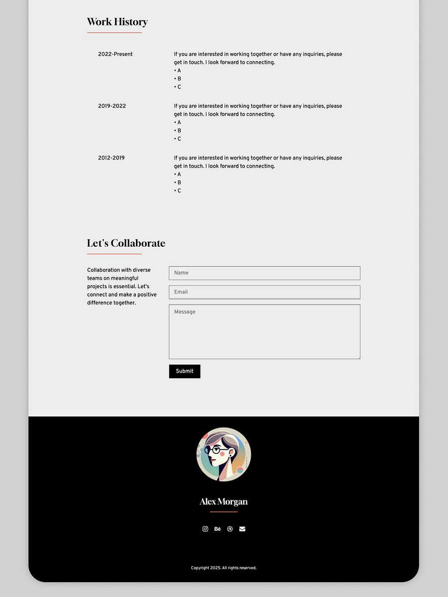 Elevate Design - Personal Portfolio Carrd Template product image (2)