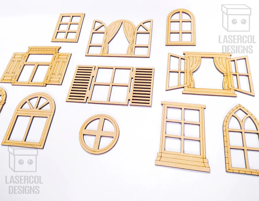 Windows Cut Outs - Laser Cut Files product image (10)