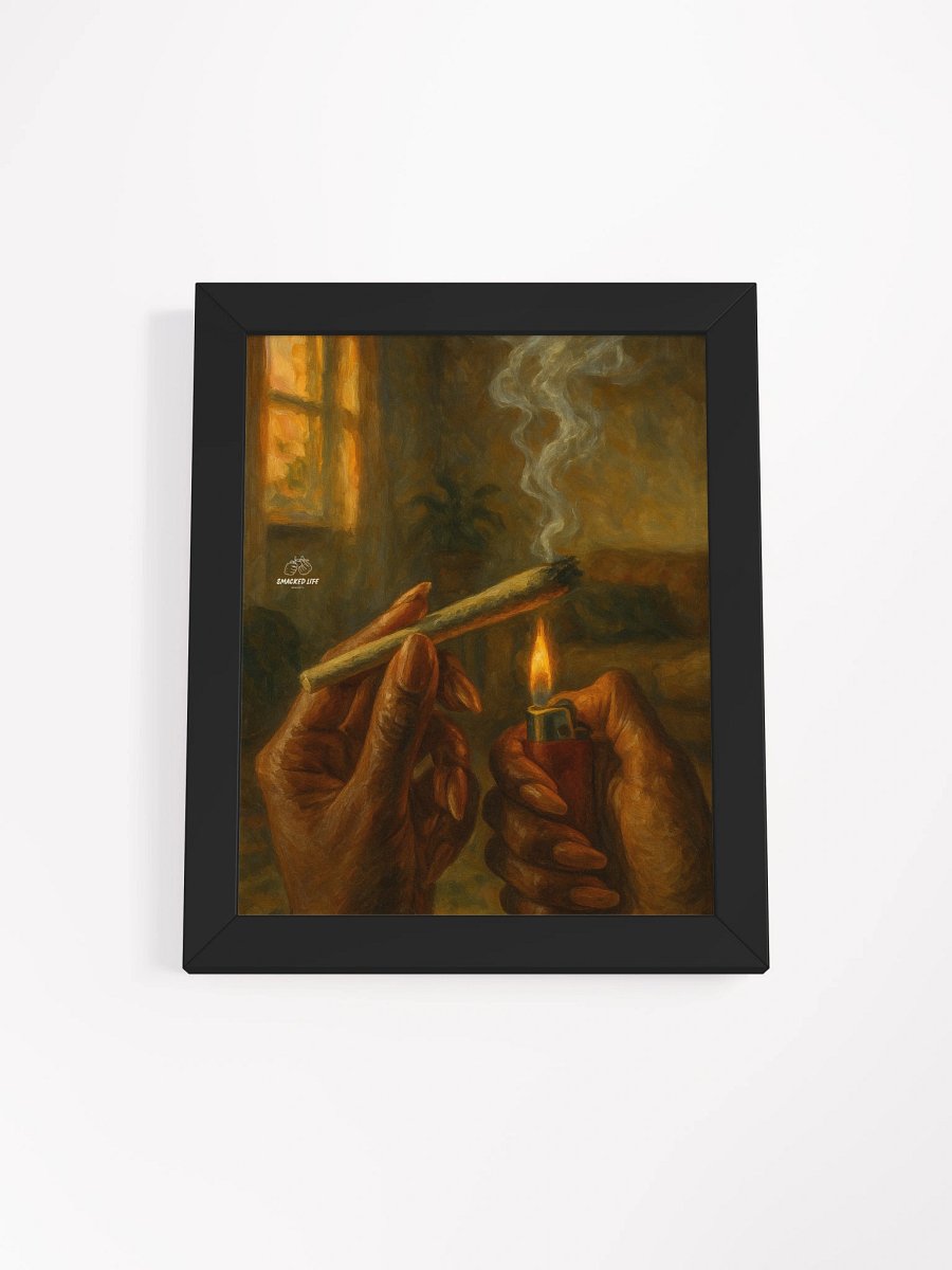 POV: Light Me Up – Framed Stoner Art Poster product image (3)