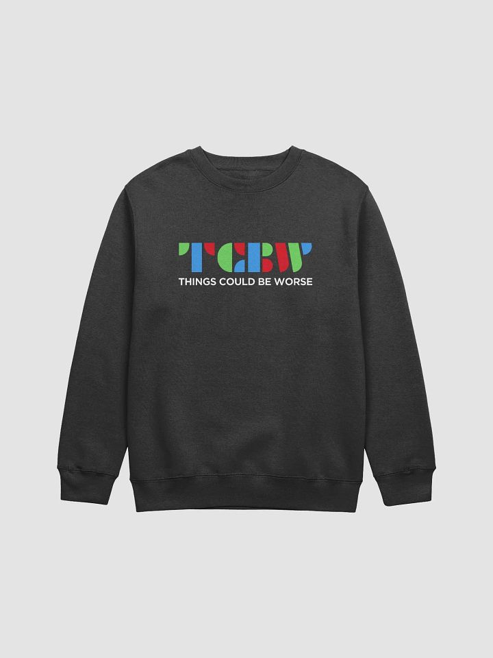 TCBW Color Logo Black Crewneck Sweater product image (1)