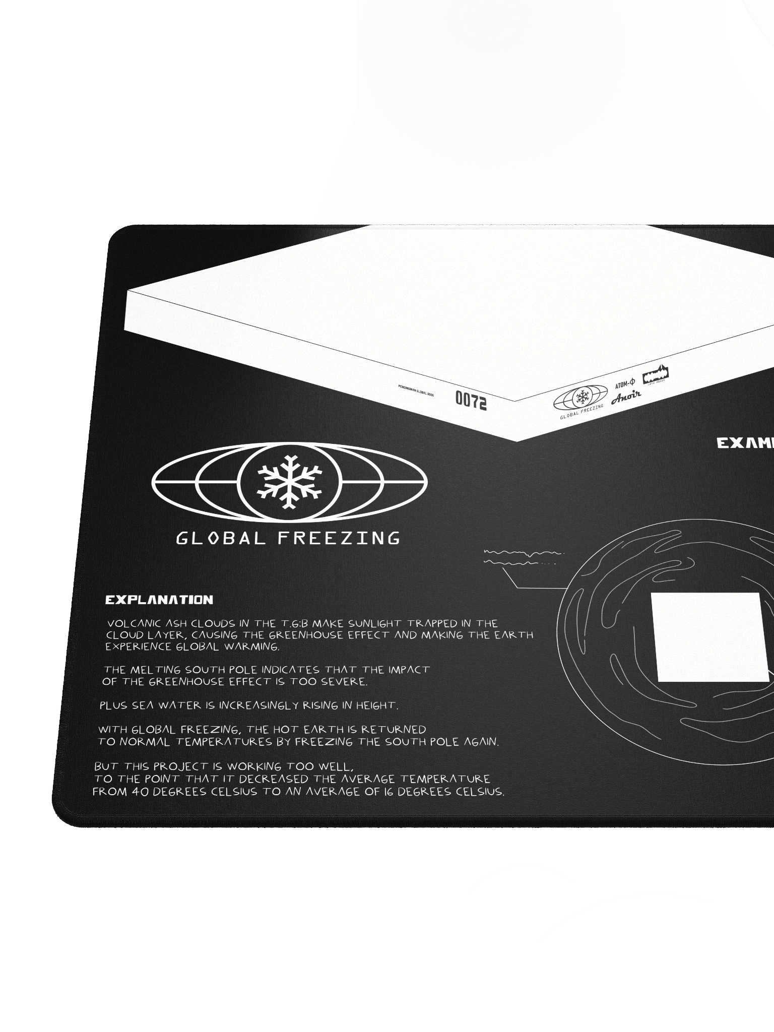 DESKMAT | GLOBAL FREEZING (BLACK EDITION) product image (5)