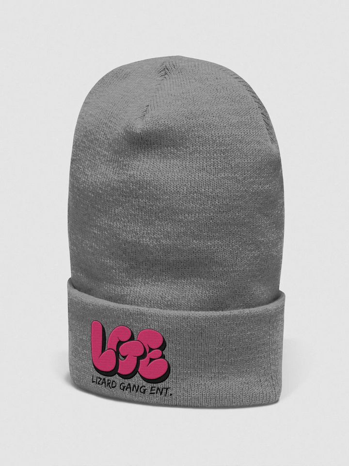 LGE Pink Logo Embroidered Beanie product image (2)