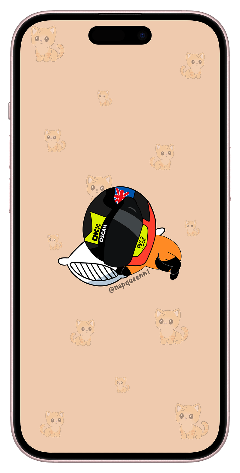 Sleeping Mini Oscar - Phone Wallpaper (Updated)